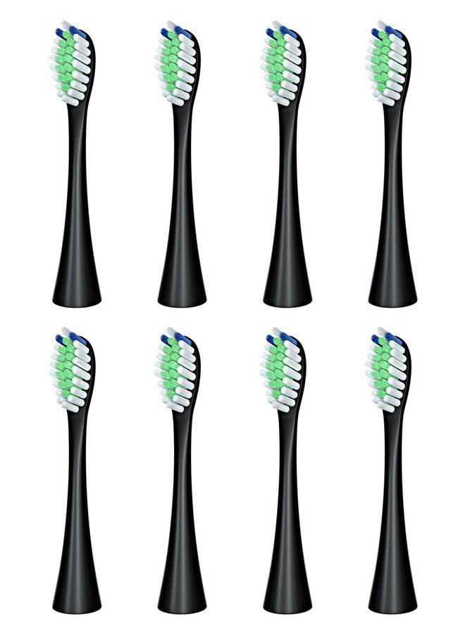 CRKIOB 8-Pack of Toothbrush Replacement Heads for CRKIOB C1 Series (Black) - Image 1