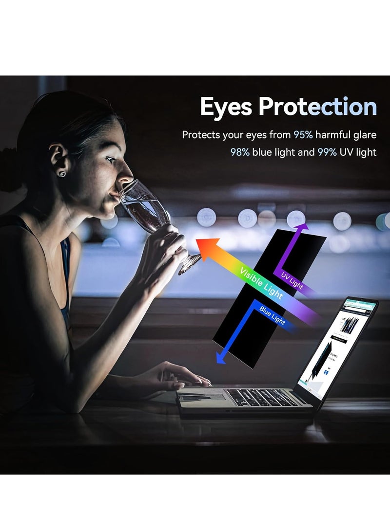 شاشة حماية الخصوصية للكمبيوتر المحمول مقاس 13.3 بوصة متوافقة مع أجهزة Hp/Dell/Acer/Samsung/Asus/Toshiba/Sony/Thinkpad، شاشة حماية الخصوصية القابلة للإزالة بنسبة عرض إلى ارتفاع 16:9 للكمبيوتر المحمول مقاس 13.3 بوصة، مضادة للوهج الأزرق - Image 4