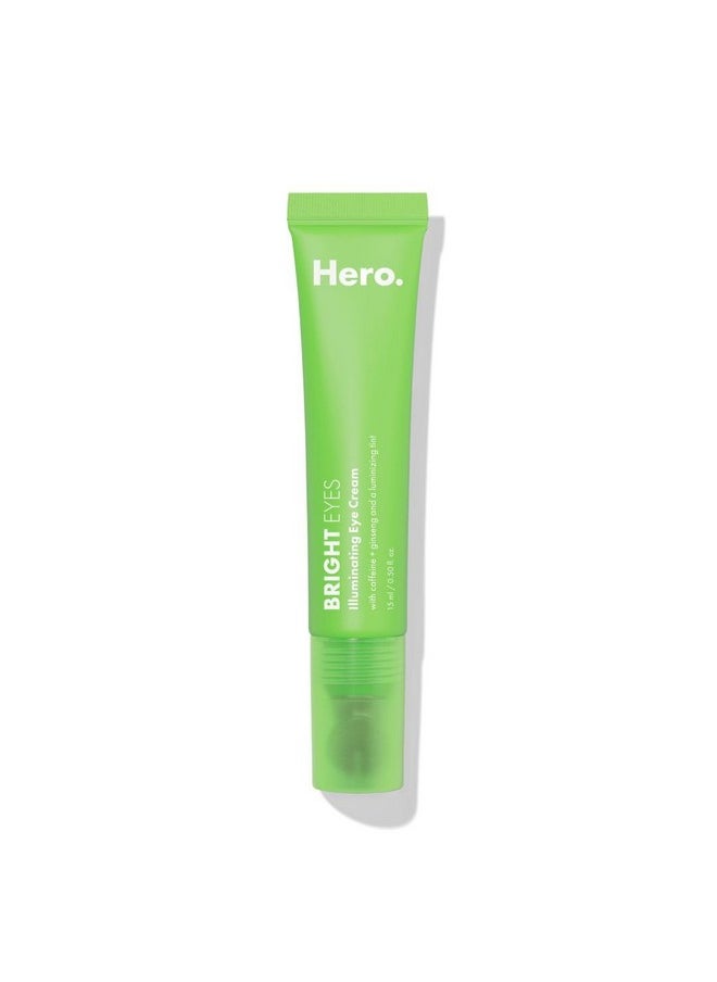 Hero Cosmetics Bright Eyes Illuminating Eye Cream From Reduces The Look Of Dark Circles With Multiple Applications Featuring A Stainless Steel Tip For A Cooling Effect  - Image 1