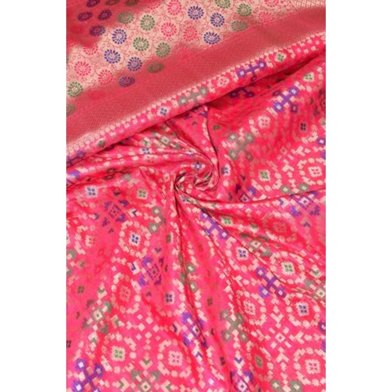 Chandrakala Women Dupatta for daily wear, chiffon fabric, navy blue, lightweight and elegant finish - Image 4
