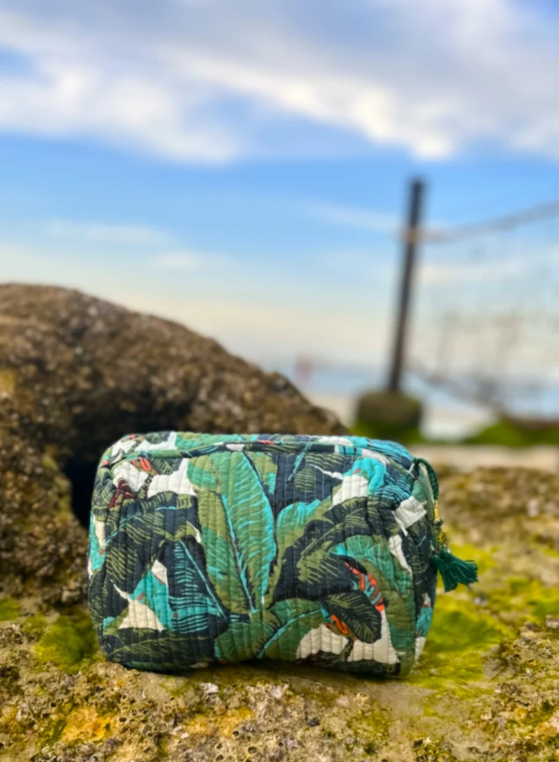 Tohfa Luxe TohfaLuxe Nira Handmade Block Printed Pouch