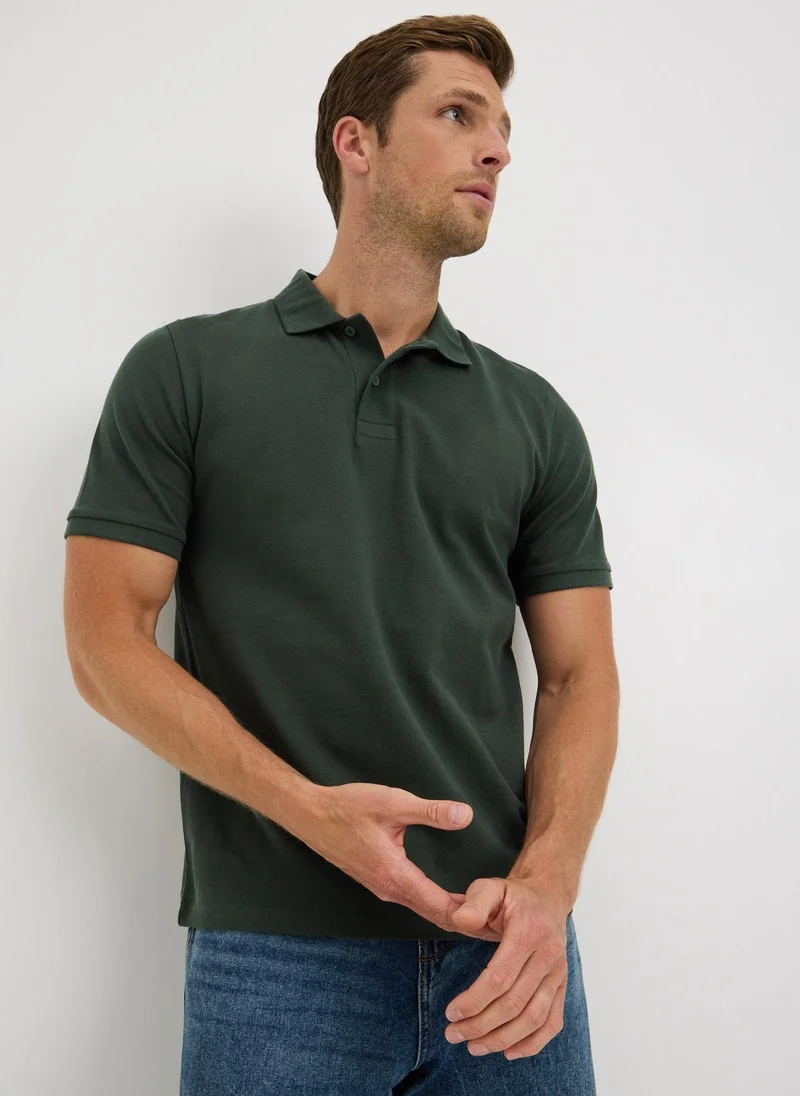 Matalan Pine Green Polo Shirt