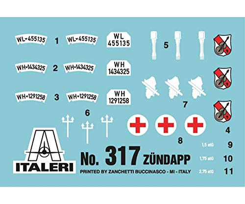 Italeri 1/35 ZUNDAPP KS750 with Sidecar,Green - Image 3
