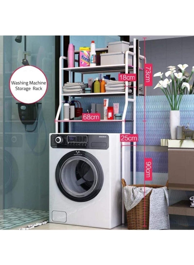 Washing Machine or Storage Shelves White, MTJ-WT-SRK4 - Image 3