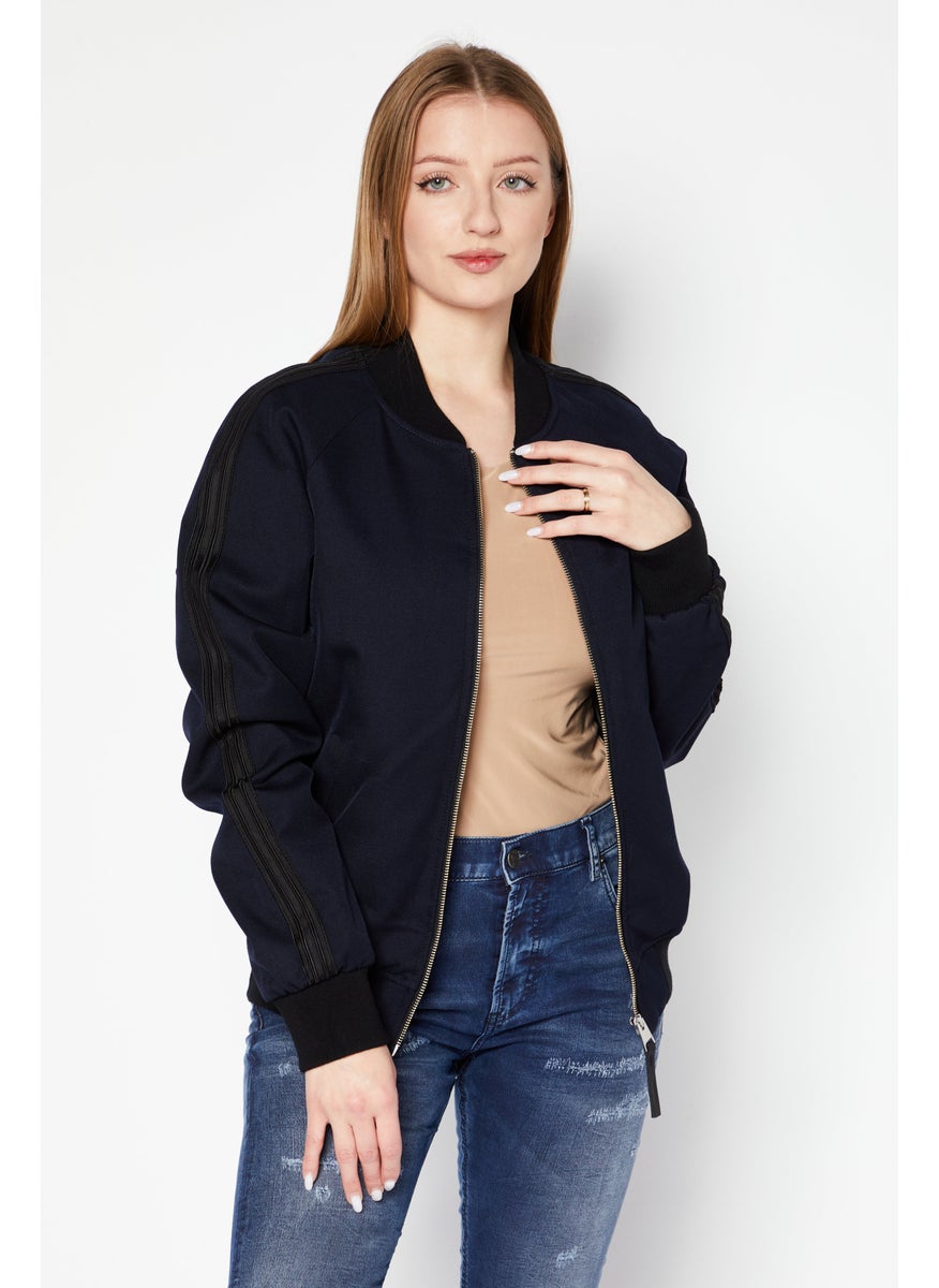 Women Plain Varsity Jacket Shirt, Navy - pzsku/Z0EE48217ADE04AC88D8BZ/45/_/1724351137/12bccfa1-9149-4cc6-a388-ae33d81e7b8a