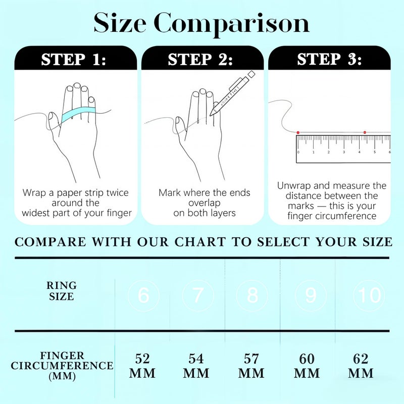 GWH Stackable Rings for Women - 14K Gold Plated Cubic Zirconia Simulated Diamond Oura Stack Rings for Women Size 8 - Image 5