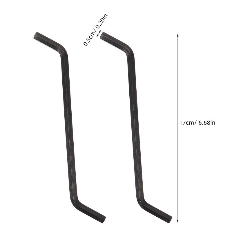 2-Piece Z-Shaped Hex Wrench Set for Kitchen Garbage Disposal Repair And Maintenance Tool - Image 3