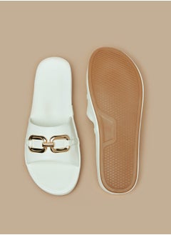 Le Confort صنادل نسائية معدنية سهلة الارتداء من مجموعة رمضان  - Image 5