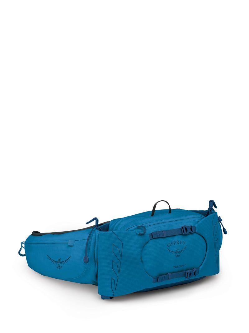 Osprey Talon 6L Mens Lumbar Hiking Waist Pack Fanny Pack with Water Bottle Holders Scoria BlueNight Shift Extended Fit - Image 2