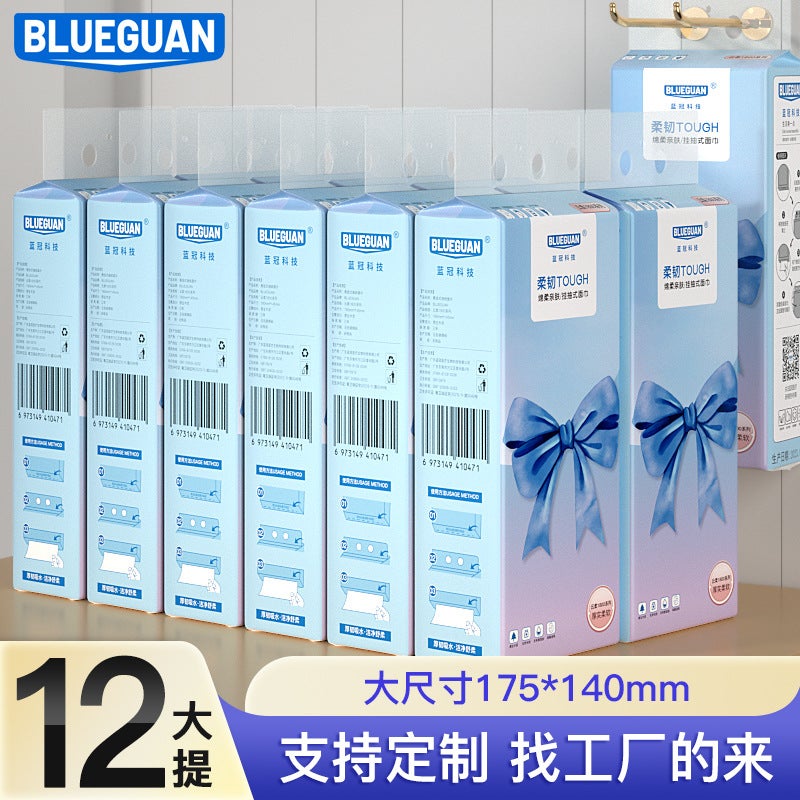 Hanging Paper Towels Factory Soft Paper Towels Full Box Wall-Mounted Toilet Special Hanging Paper Towels Hygiene - Image 1