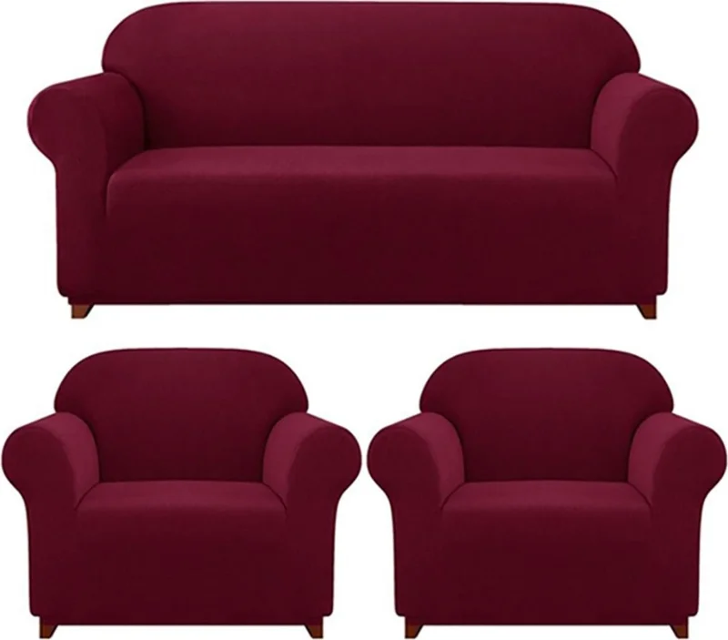 الجيار Lycra Sofa, Sofa, Sofa Bed Cover Elastic, Pitikare Pattern3+1+1