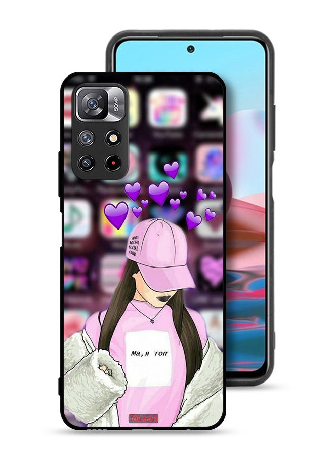 Tolwak - Xiaomi Redmi Note 11S Protective Case Cover Anti Social Club - Image 1