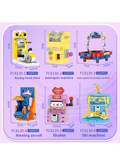 Square Orange 8286 Animal Cute Pet Rocking Parrot Camel Eagle Elephant Horse Assembly Model Children's Assembly Building Blocks-Color:Party Orange 8130 Trend Video Game A Set Of Six
