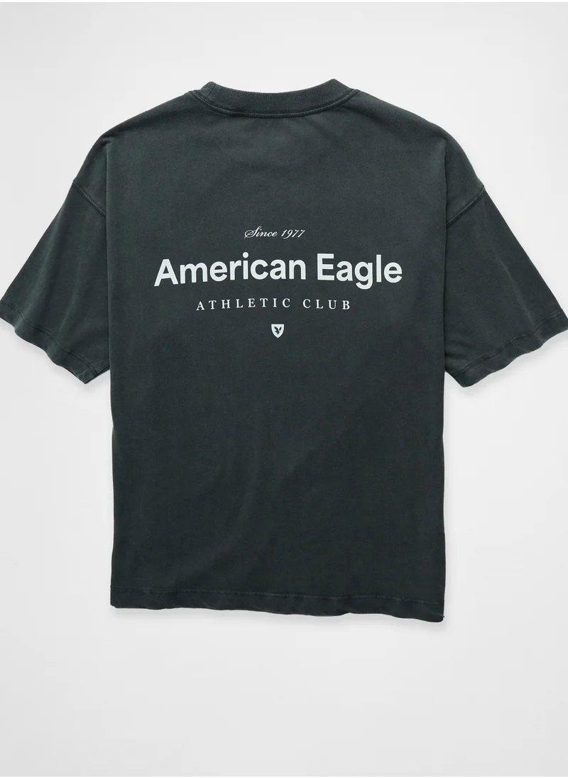 American Eagle AE Oversized Logo Graphic T-Shirt