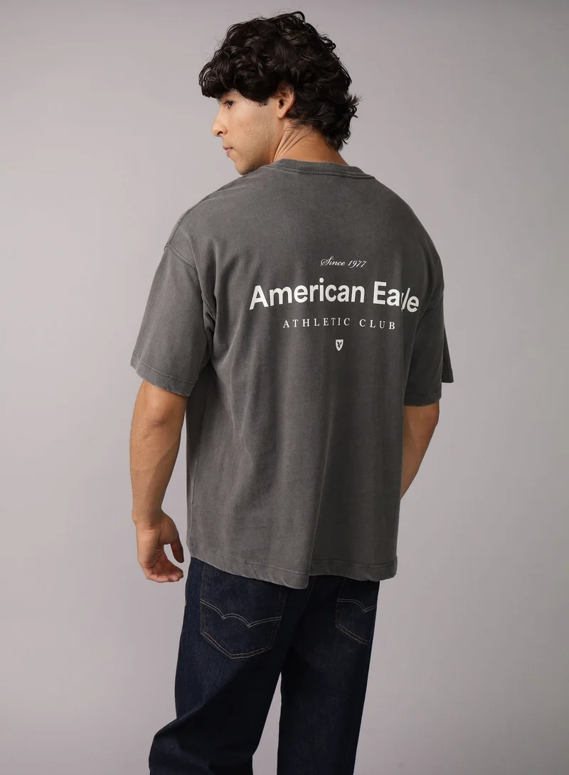 American Eagle AE Oversized Logo Graphic T-Shirt