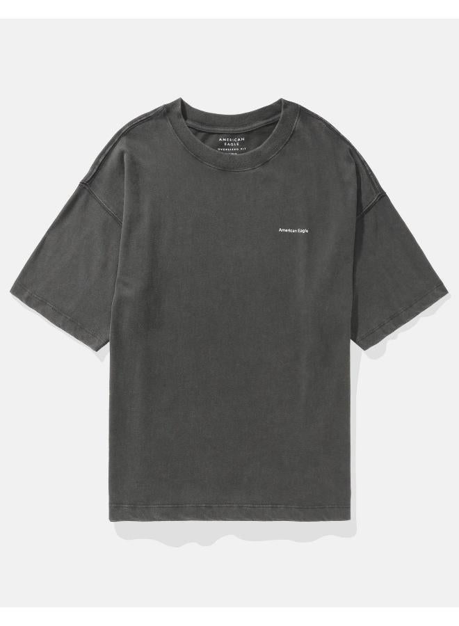 American Eagle AE Oversized Logo Graphic T-Shirt - Image 3