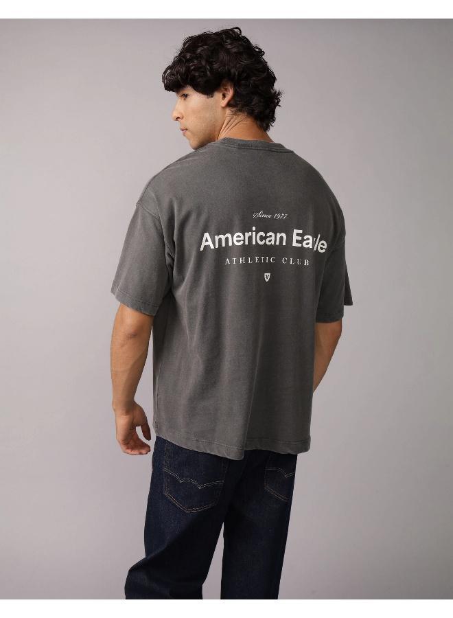 American Eagle AE Oversized Logo Graphic T-Shirt - Image 4