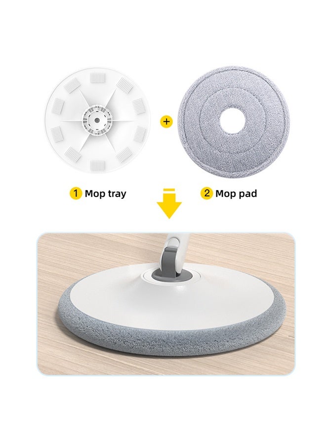 3 قطع مستديرة مسح قماش استبدال قطع الغيار فائقة الدقة الألياف القطن مسح لديها امتصاص قوي للماء - Image 3