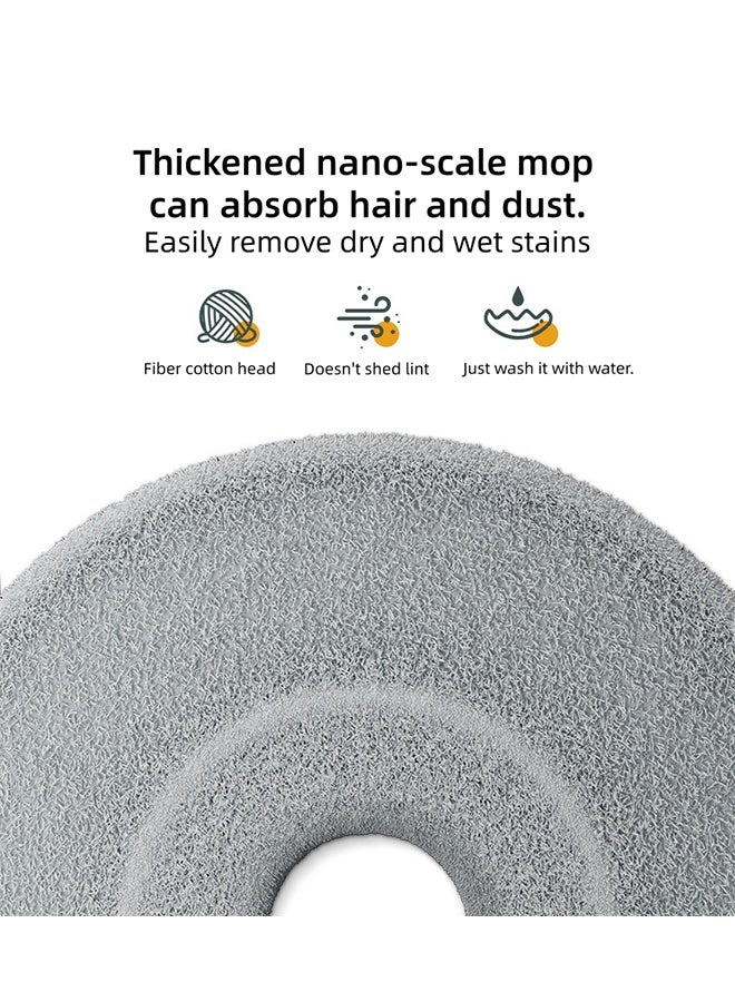 3 قطع مستديرة مسح قماش استبدال قطع الغيار فائقة الدقة الألياف القطن مسح لديها امتصاص قوي للماء - Image 4