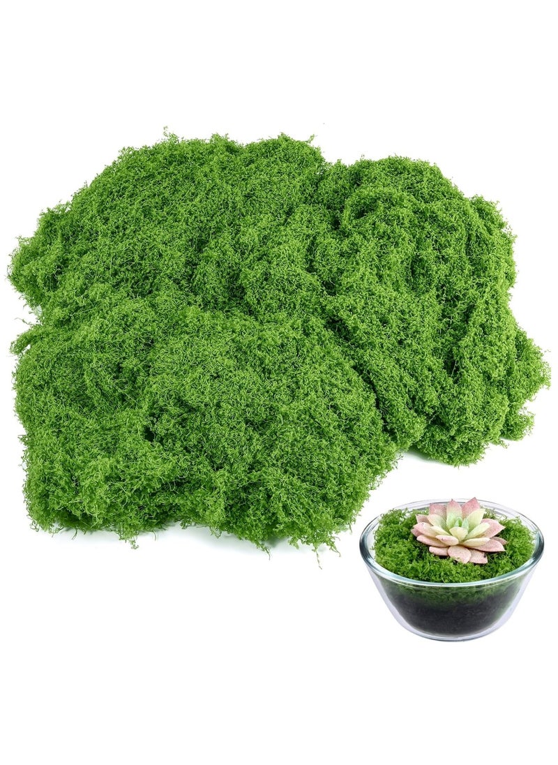 HMTYQNB Fake Green Moss for Potted Plants, 5.3OZ Moss Decor Artificial Faux Moss for Crafts Preserved Moss for DIY Decorative Moss Table Centerpieces Decor Fairy Garden Floral Wedding (150g)  - Image 1