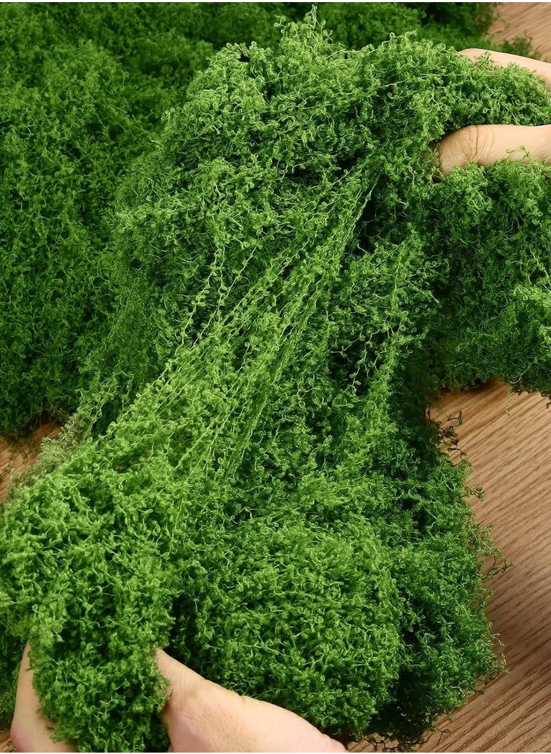 HMTYQNB Fake Green Moss for Potted Plants, 5.3OZ Moss Decor Artificial Faux Moss for Crafts Preserved Moss for DIY Decorative Moss Table Centerpieces Decor Fairy Garden Floral Wedding (150g)  - Image 4