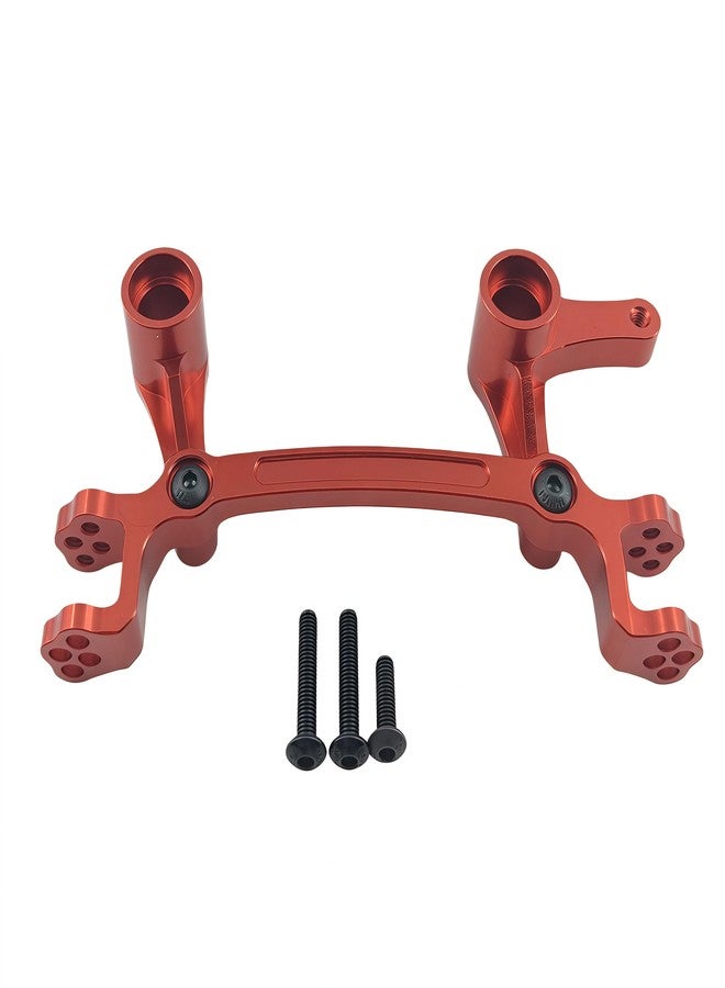 مجموعة ترقية ذراع التوجيه المصنوعة من الألومنيوم مع محامل، وذراع التوجيه لسيارة ARRMA 1/8 Mojave 4X4 4S BLX RC، بديل لـ ARA340200 (أحمر) - Image 2