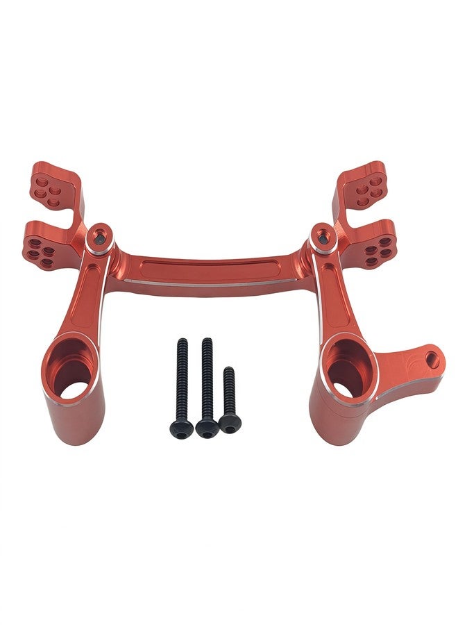 مجموعة ترقية ذراع التوجيه المصنوعة من الألومنيوم مع محامل، وذراع التوجيه لسيارة ARRMA 1/8 Mojave 4X4 4S BLX RC، بديل لـ ARA340200 (أحمر) - Image 1