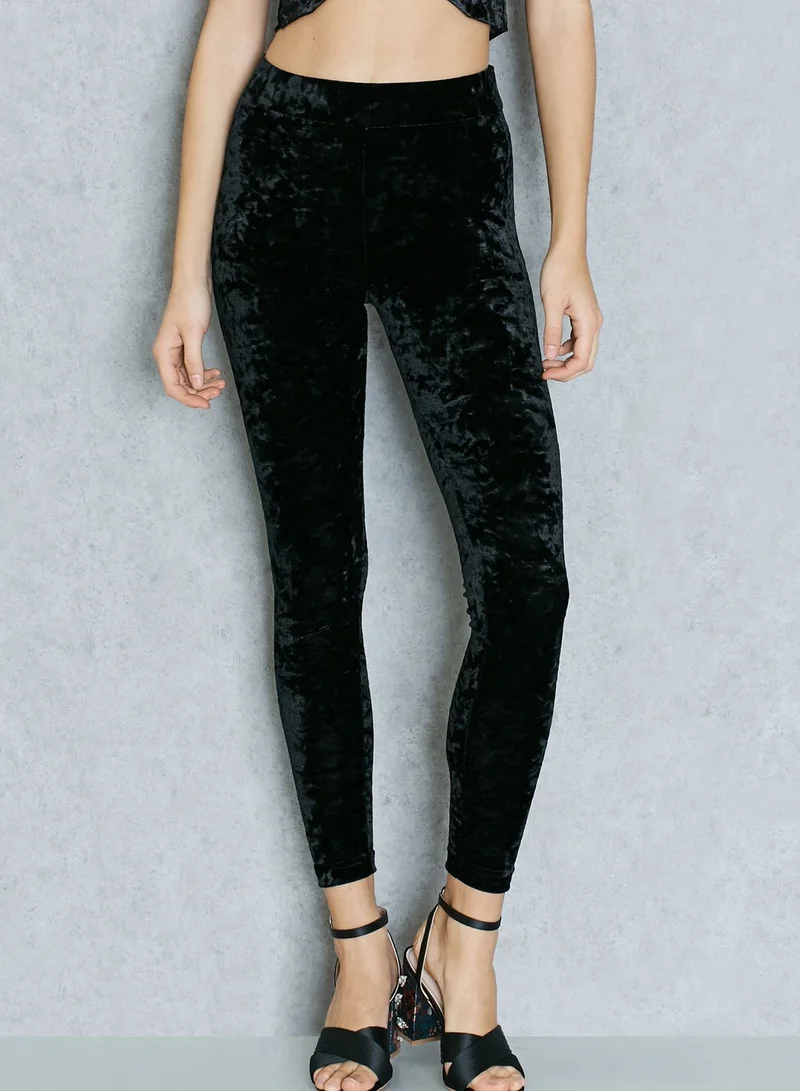 TOPSHOP Velvet Leggings
