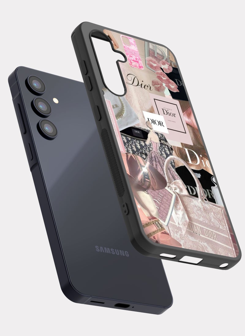 بكسلات كفر سامسونج جالكسي ايه 35 ديور ابيض وردي - Image 2