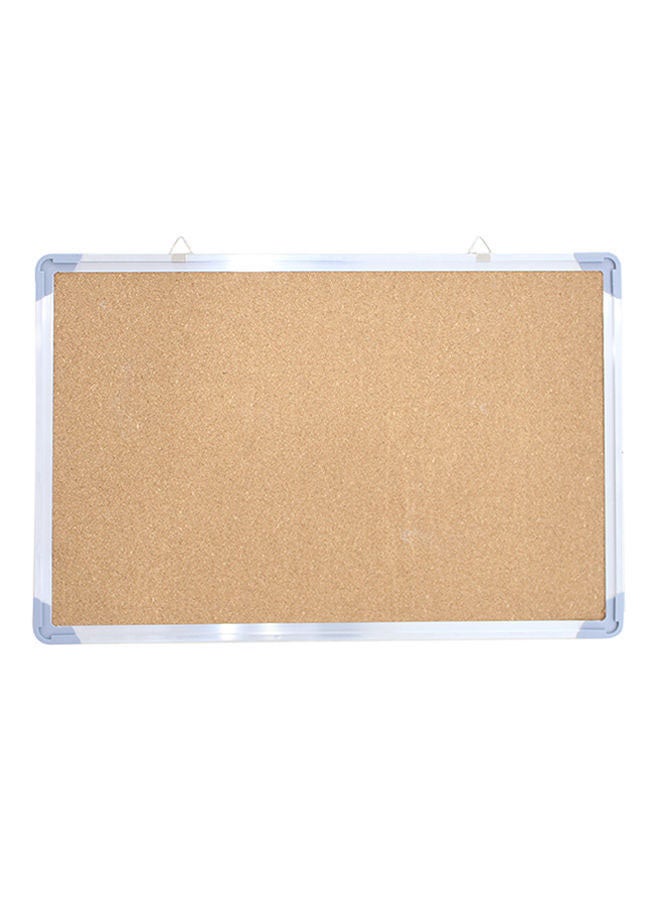 Generic Framed Bulletin Board Beige/Silver  - Image 1
