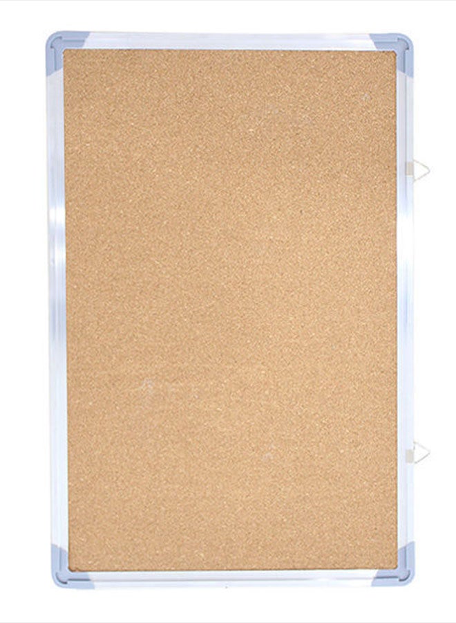 Generic Framed Bulletin Board Beige/Silver  - Image 5