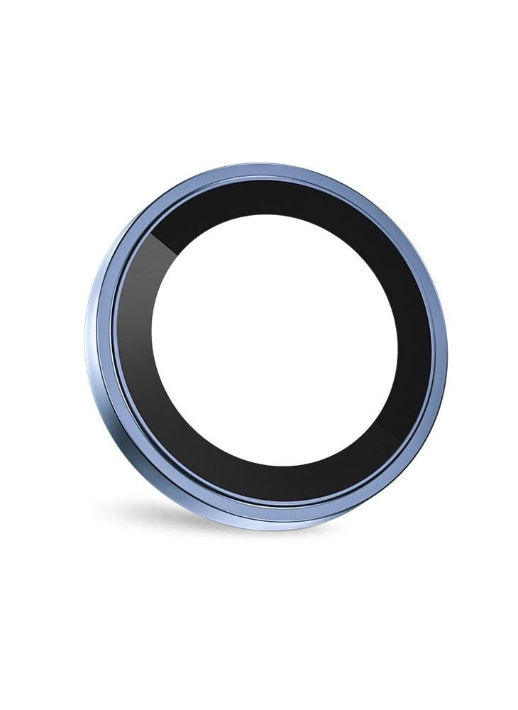 AMAZINGthing - Supreme iPhone 14 and iPhone 14 Plus Tempered Glass Camera Lens Protector Aluminum AR Lens Defender - Blue - Image 1