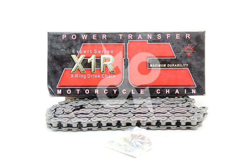 JT Chain JTC520X1R118DL (520 Series) Black Steel 118 Link Heavy Duty X-Ring Chain with Connecting Link - Image 1