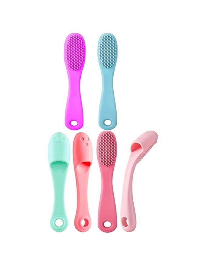 Silicone Dog Finger Toothbrush 12Pack Soft Gentle Dental Care Brushes with Curved Handle for Dogs and Cats - Image 1