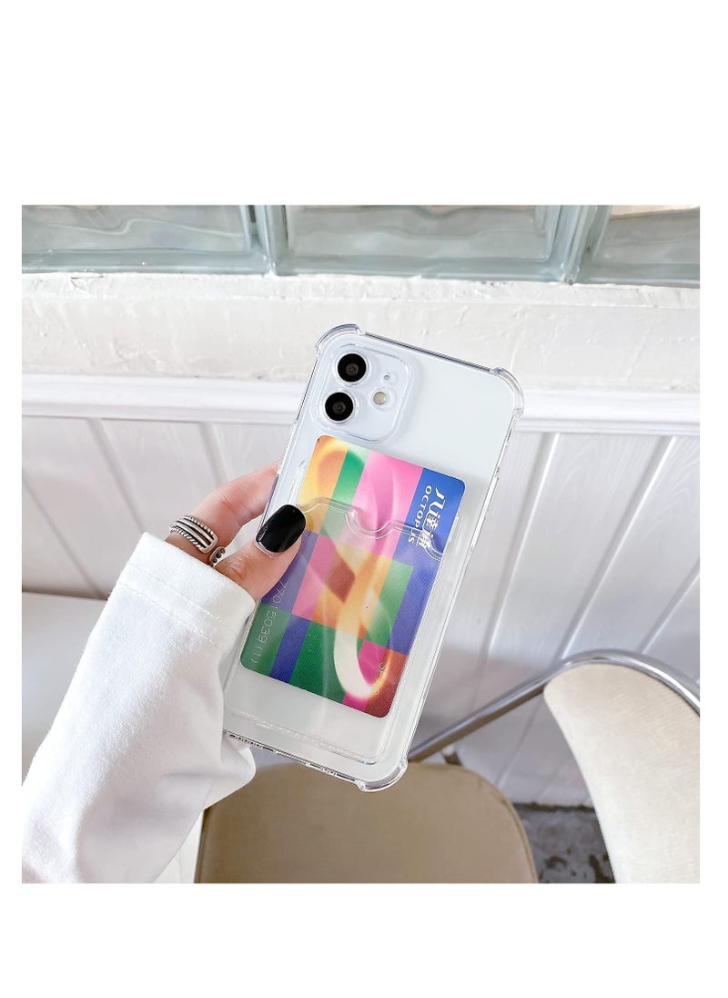 Generic Clear Case for Samsung Galaxy Note 9 Samsung Galaxy Note 9 Shockproof Corners with Card Holder – Card Holder – TPU Wallet Case for Samsung Galaxy Note 9 Clear  - Image 2