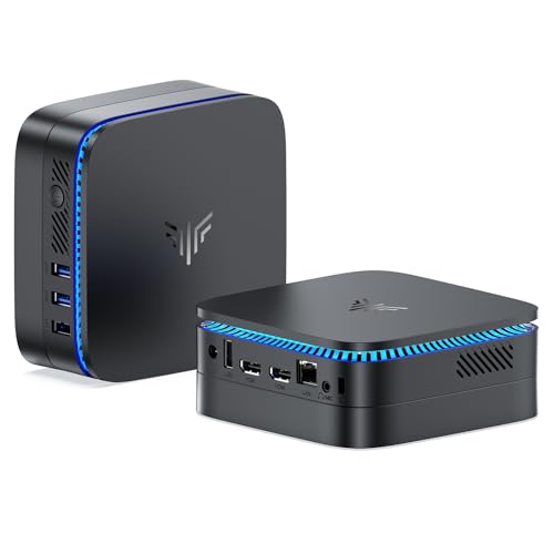 KAMRUI N100 Mini PC, Desktop Computer with 12GB LPDDR5 4800MHz RAM 256GB M.2 SSD, 4K Micro PC with Ethernet, 2 HDMI, 4 USB-A, Small PC Support WiFi/BT for Office, Home, Business - Image 1