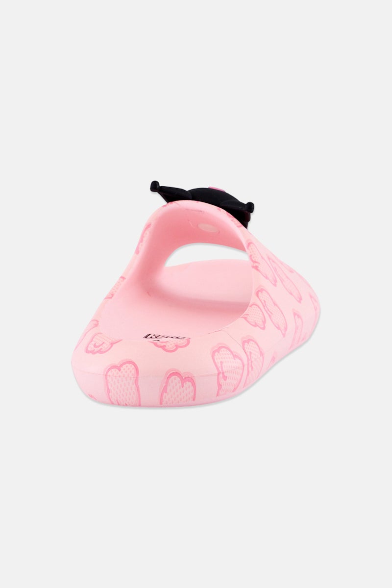 Sanrio Kids Girl Kuromi Slip On Slippers, Pink - Image 2