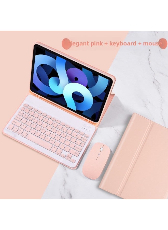 Suitable For Ipadpro11-inch Bluetooth Keyboard 10.9-inch With Pen Slot 10.2-inch Protective Case Mini6 Split Key-Color:Black [keyboard + Leather Case]]-Applicable Model:ipad 10.2-inch/air3/pro10.5-inch Universal  - Image 4