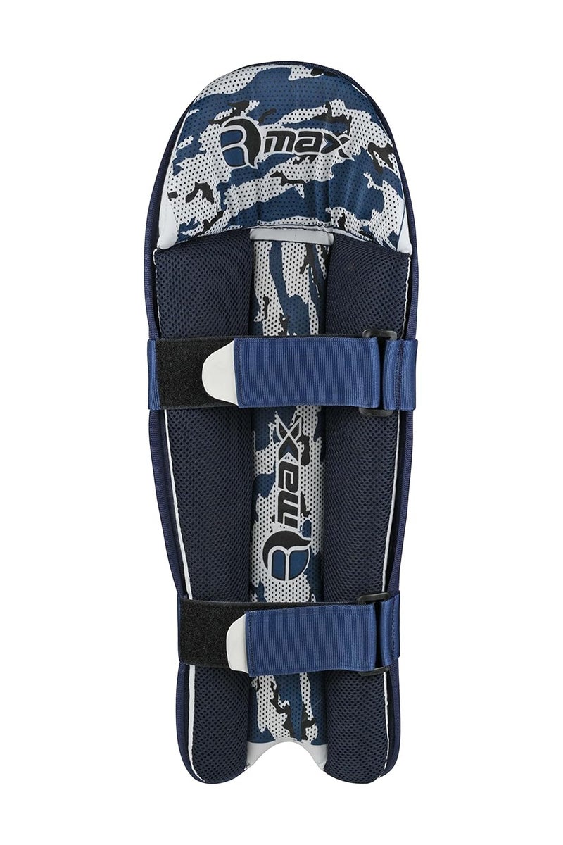 RMAX EVA and Cotton Cricket Wicket Keeping Leg Guard Pad Full Size, Light Weight Wicket Keeping Leg Guards/Pads Senior/Men's/Teen's/Adult Size (NAVY BLUE) - Image 4