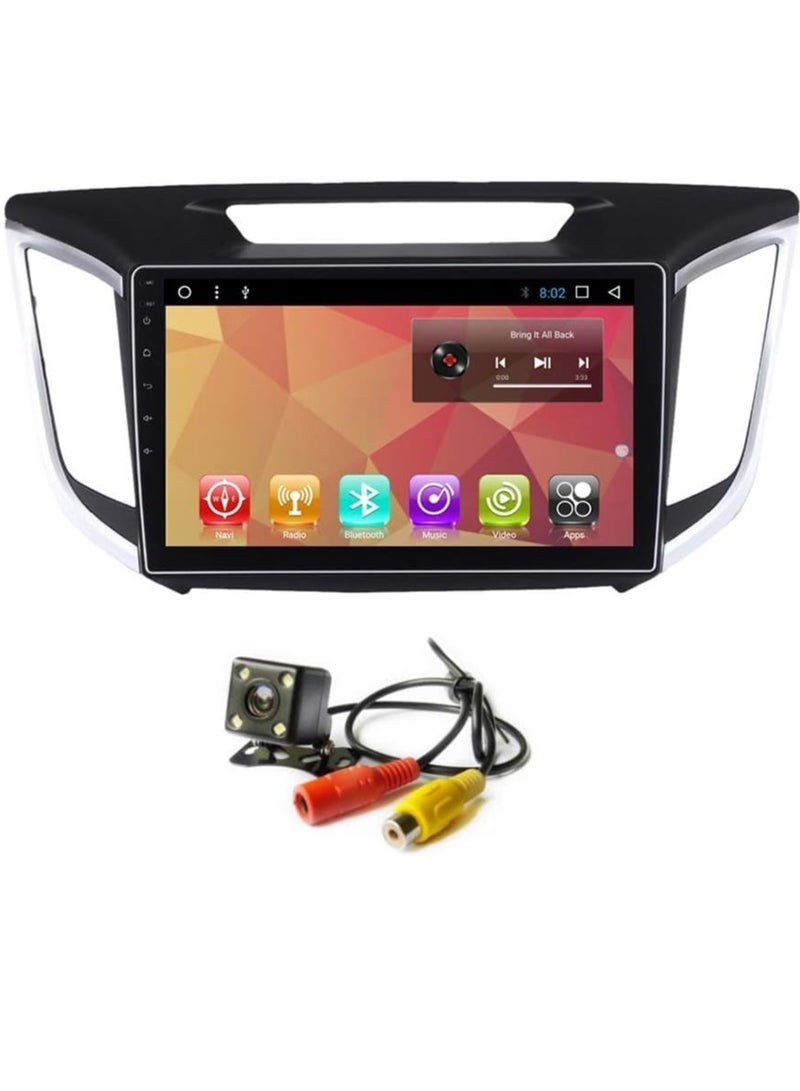 Android Car Stereo for HYUNDAI CRETA IX25 2014 2015 2016 2017 2018 2019 2GB RAM 32GB ROM 10 Inch Support Apple Carplay, MirrorLink WiFi BT, IPS Touch Screen with AHD Camera Included - Image 4