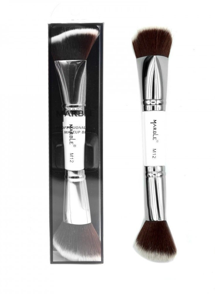 Marble Double Makeup Brush M12 - Image 1