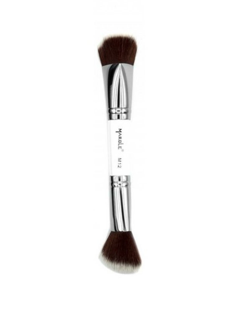 Marble Double Makeup Brush M12 - Image 2