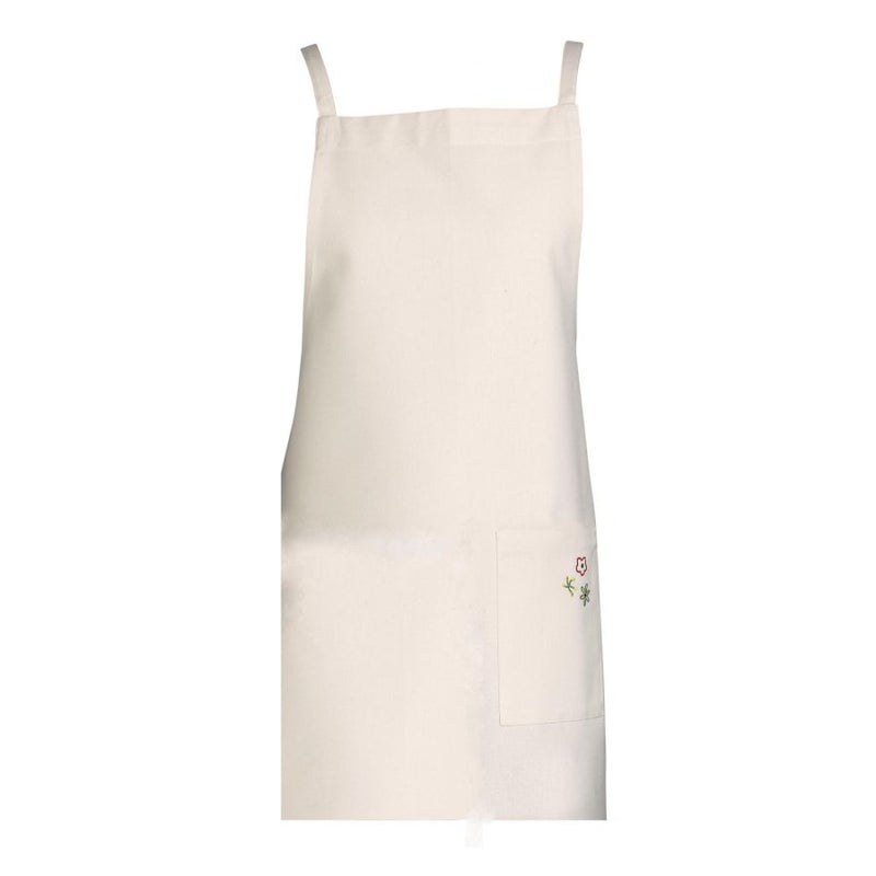 Kitchen Gardenia White Cotton Apron
