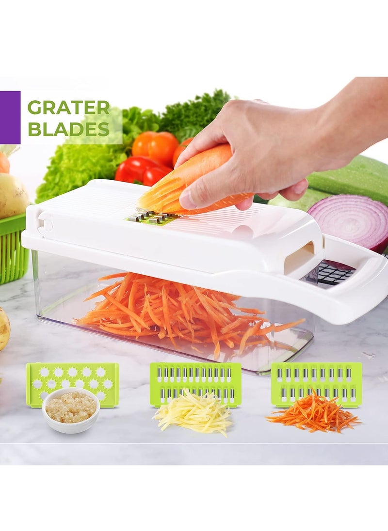 Generic Multifunctional Food Cutter - 16 In 1 Vegetable Chopper, Onions, Vegetables, Fruits, Carrots, Etc. Can Be Sliced ​​And Diced  - Image 4