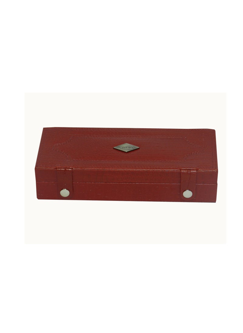 LAVERI LEATHER - Laveri Cufflink Storage Display Box with Ring Holder Showcase for Store Display, Jewelry Show & Home ~ Jewelry Tray Organizer - Image 1