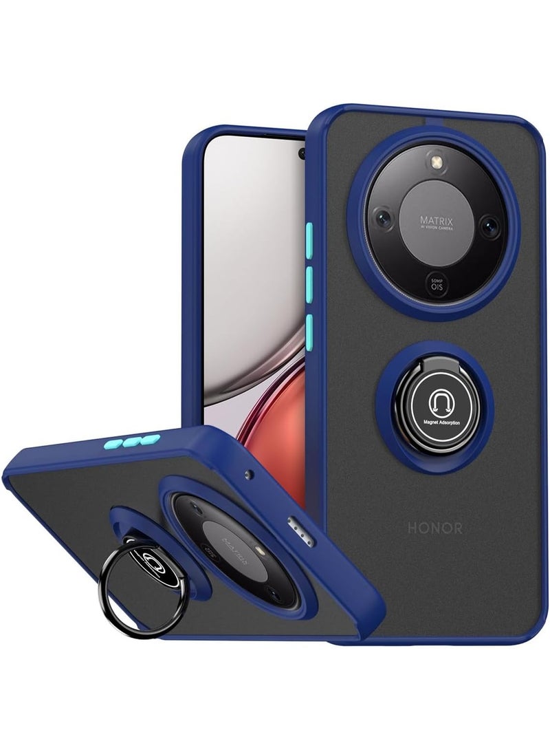 Case For Honor X9D 5G Rotational Metal Ring Grip Kickstand Cover Magnetic Car Mount Holder Case Shockproof Anti Fingerprint Case for Honor X9D 5G - Image 1