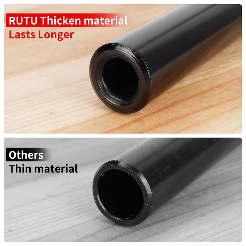 RUTU Handlebars 7/8 Inch for Motorcycle,RUTU Upgraded Universal Dirt Bike Handle Bar with Crossbar Pad Mid-Rise Mini Bike Pit Bike Handlebar for Motocross ATV Quad - Black - Image 3
