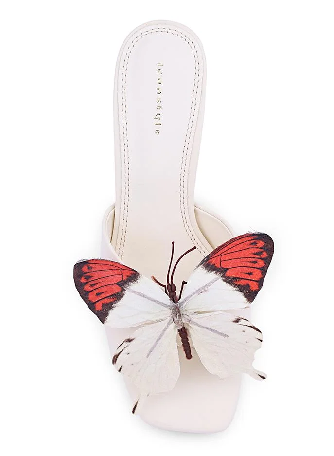 أيقون كعب مفتوح مطرز