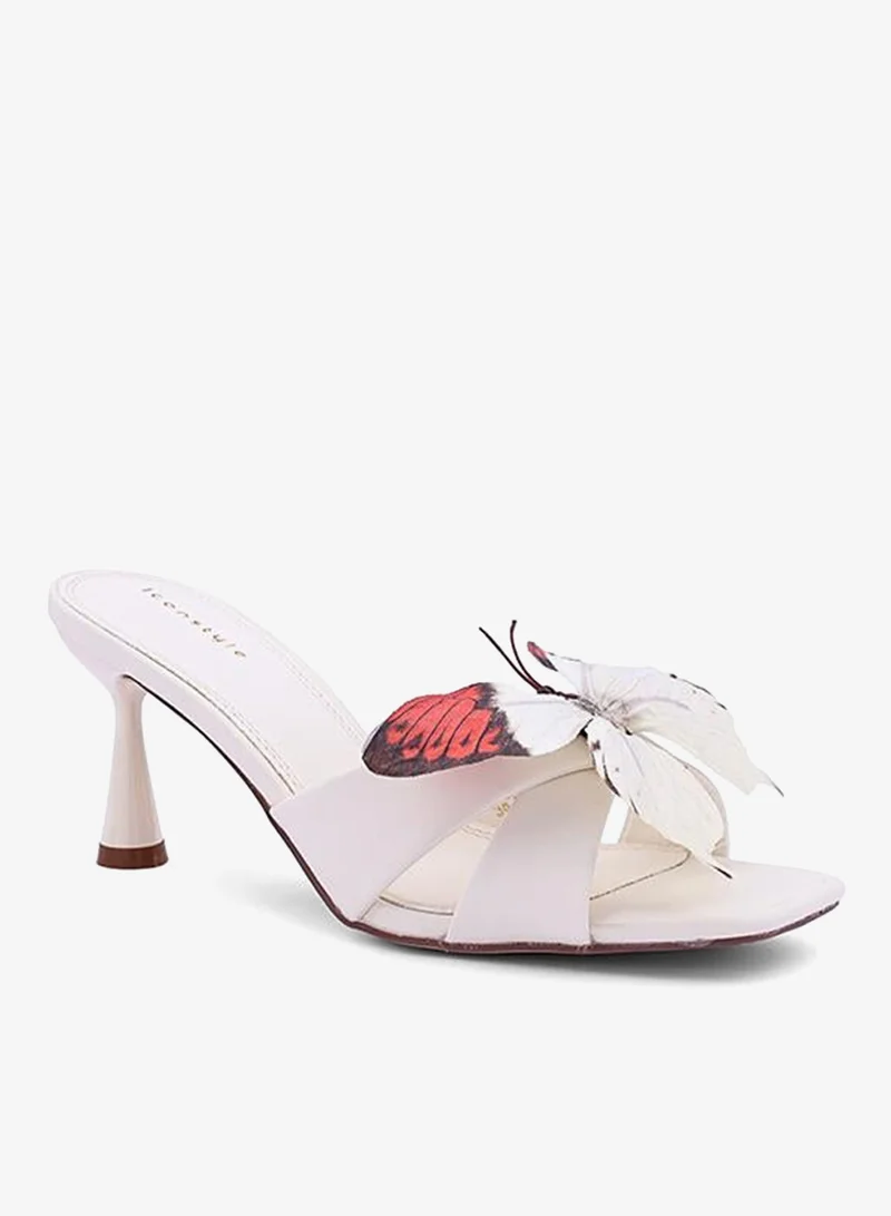 أيقون كعب مفتوح مطرز