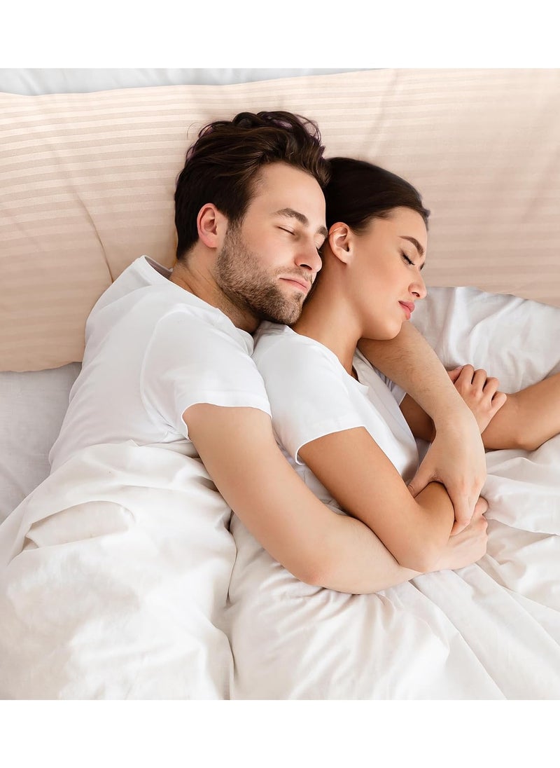 Eworld Premium Full Body Pillow for Adults, Ultra-Smooth Polyester Fiber, Breathable & Ideal for Side Sleepers, with Ultra-Soft Cotton Cover, Available in Multiple Colors, 20x54".  - Image 5